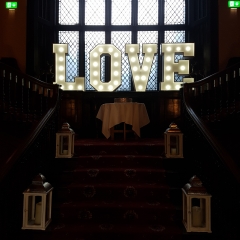 Kitley-House-wedding-letter-lights