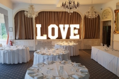 Moorland Gardens Weddings - Letter Lights