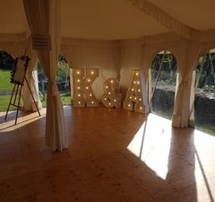 Marquee Wedding Letter Lights