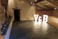 The Great Barn, Devon - Letter Lights