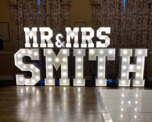 2ft Mr & Mrs Letter Lights
