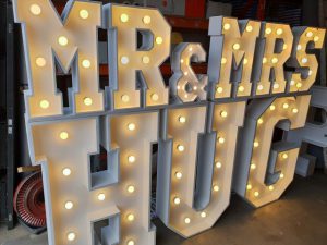 Mr & Mrs Letter Lights
